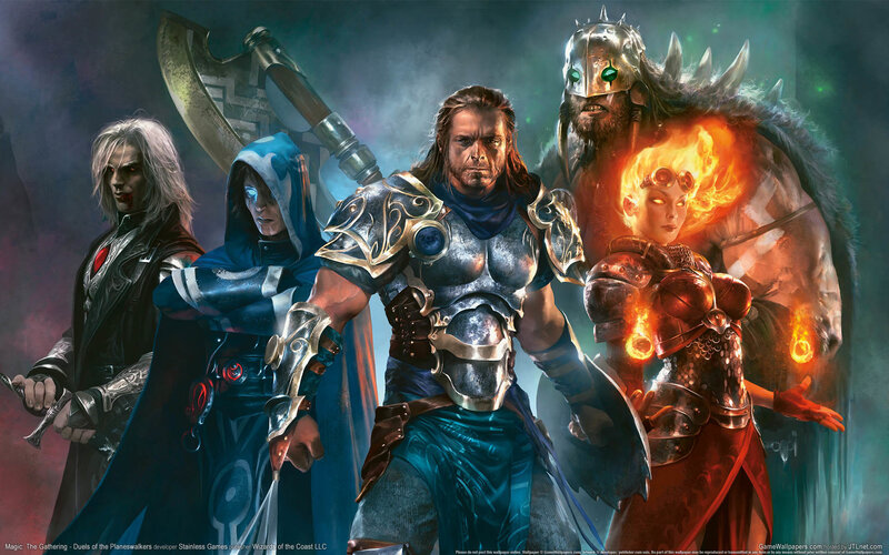 Five Fantasy Characters — Blue