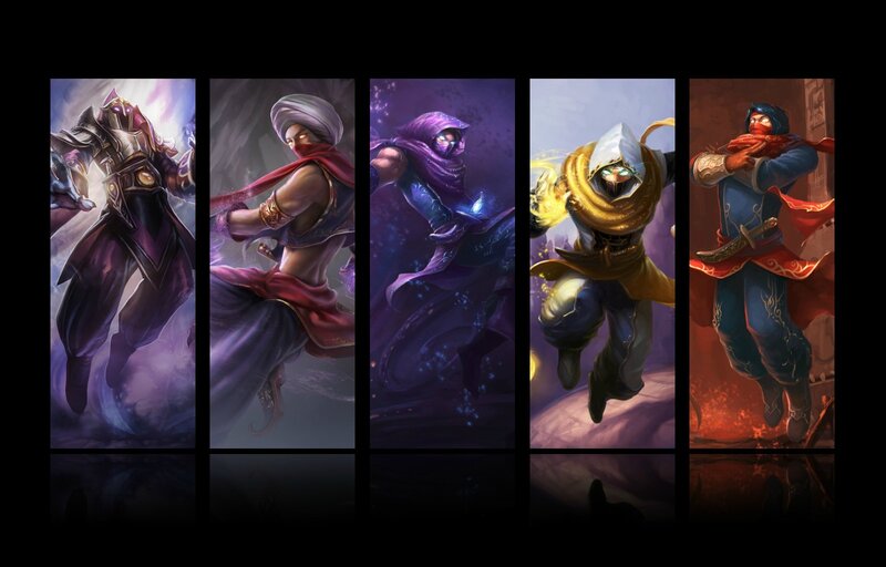 Five Fantasy Characters — Purple