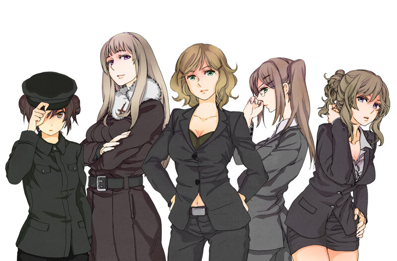 Five Female Characters — Black, Neutral