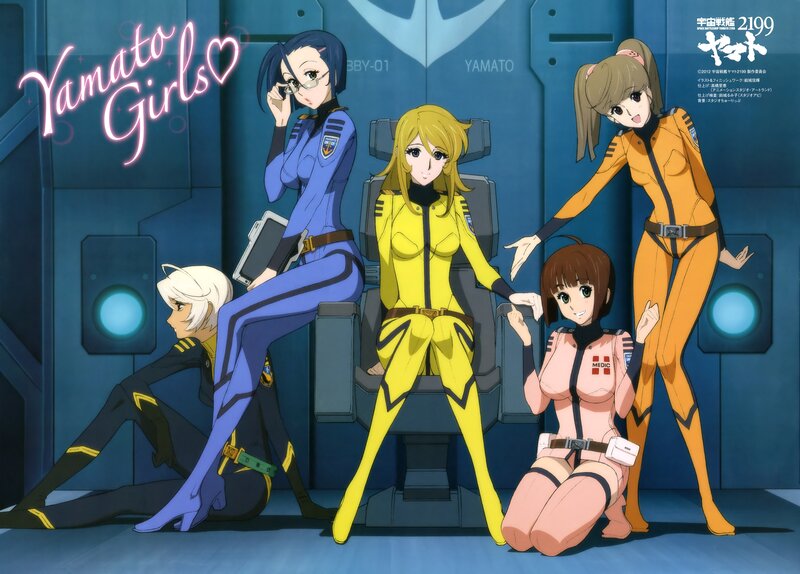 Five Female Characters — Blue, Confident