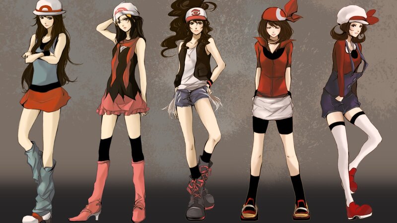 Five Female Characters — Brown, Confident