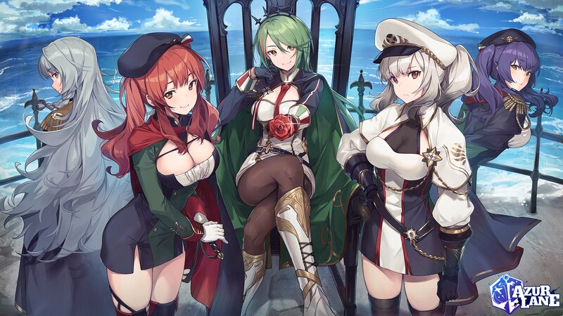 Five Female Characters on Ship
