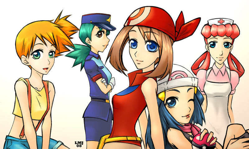 Five Female Characters — Red