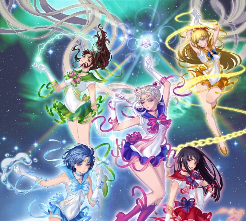 Five Female Warriors in Space