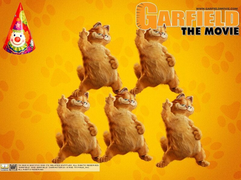 Five Garfield Cats