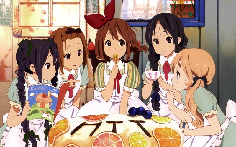 Five Girls at a Table