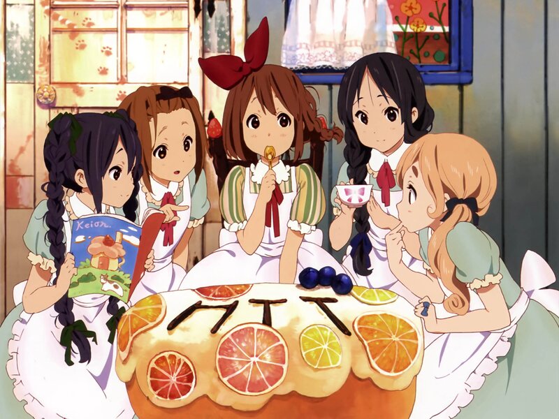 Five Girls at Table