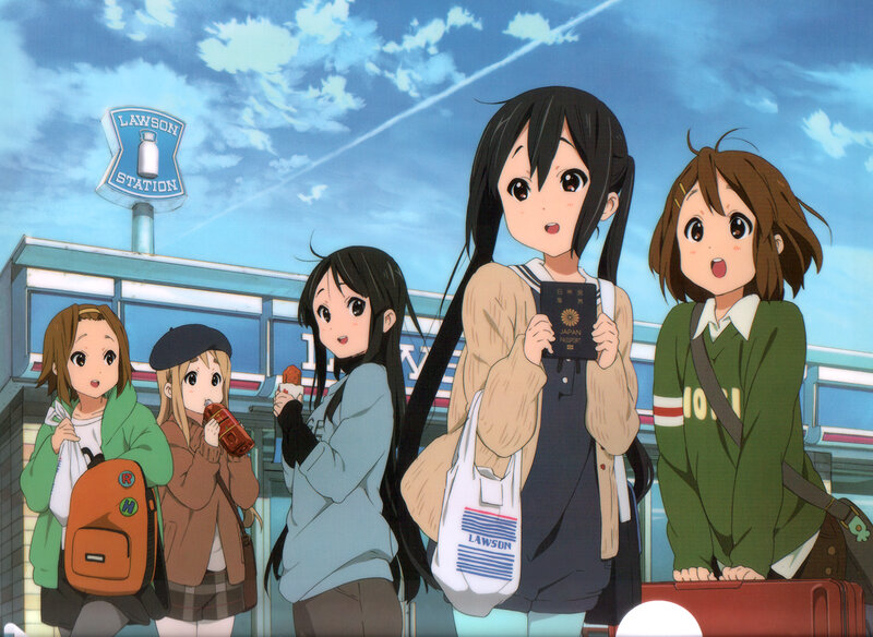 Five Girls at Train Station