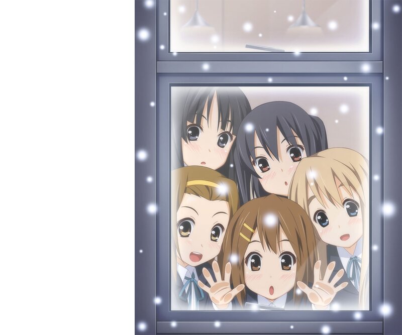 Five Girls at Window