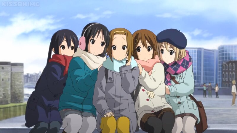Five Girls Hugging — Blue, Calm