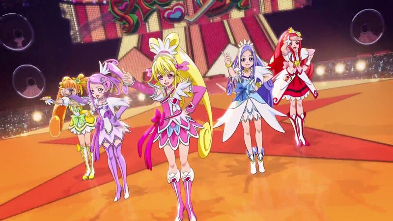 Five Girls in Costumes — Pink, Energetic