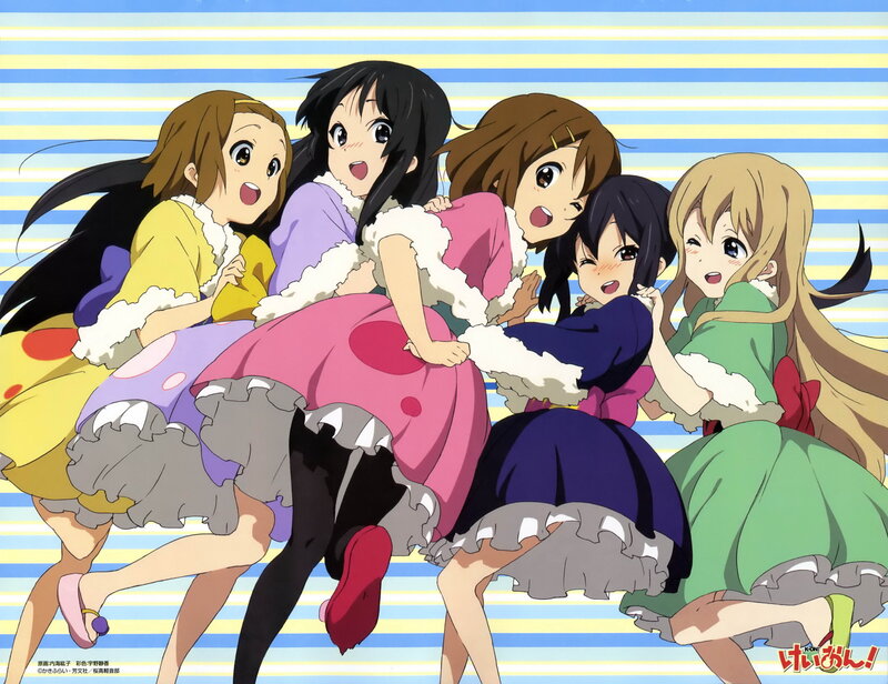 Five Girls in Dresses — Blue