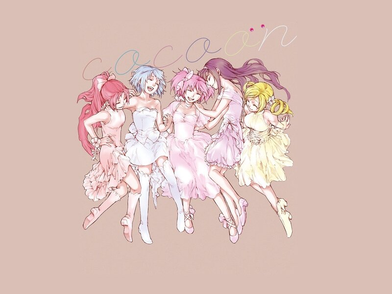 Five Girls in Dresses — Pink