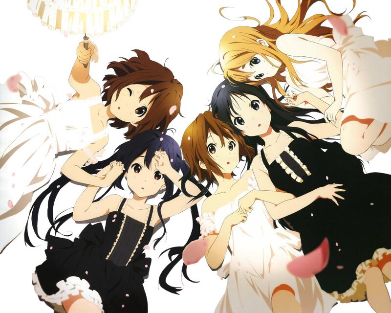 Five Girls in Dresses — White