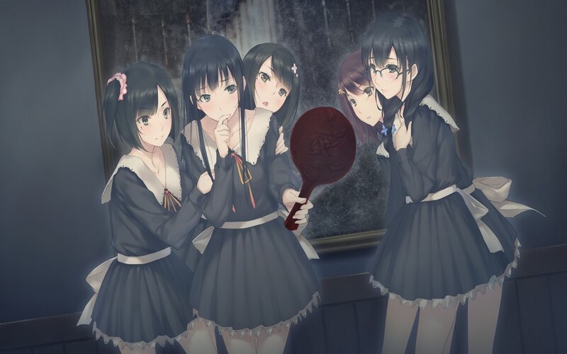 Five Girls in Maid Outfits — Black