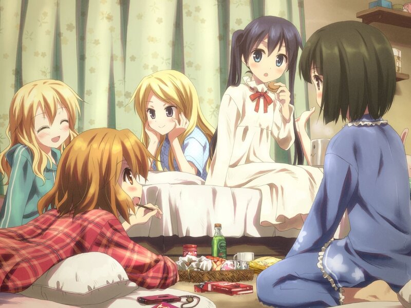 Five Girls in Pajamas — Blue