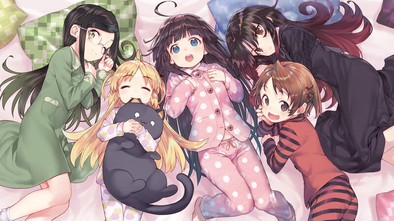 Five Girls in Pajamas — Pink