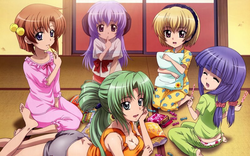 Five Girls in Pajamas — Purple