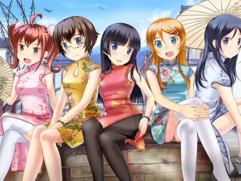 Five Girls in Qipaos