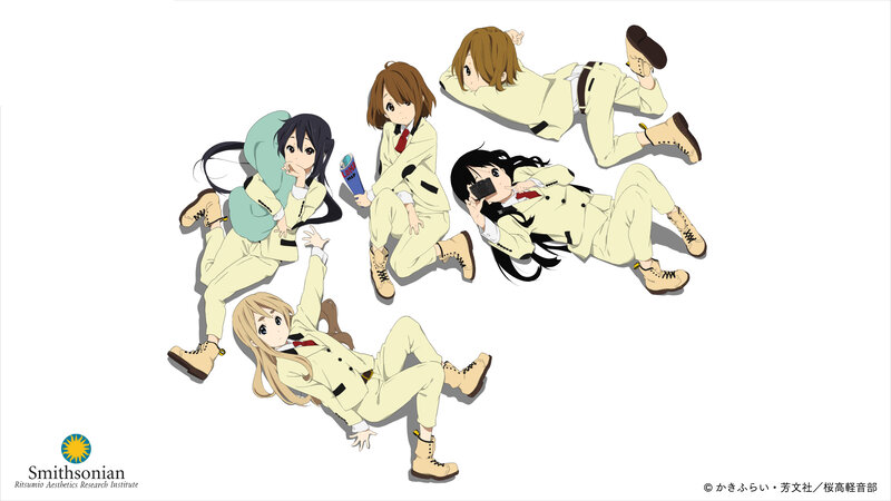 Five Girls in Uniforms — White