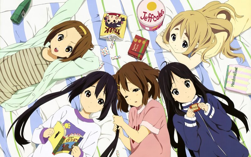 Five Girls on a Bed