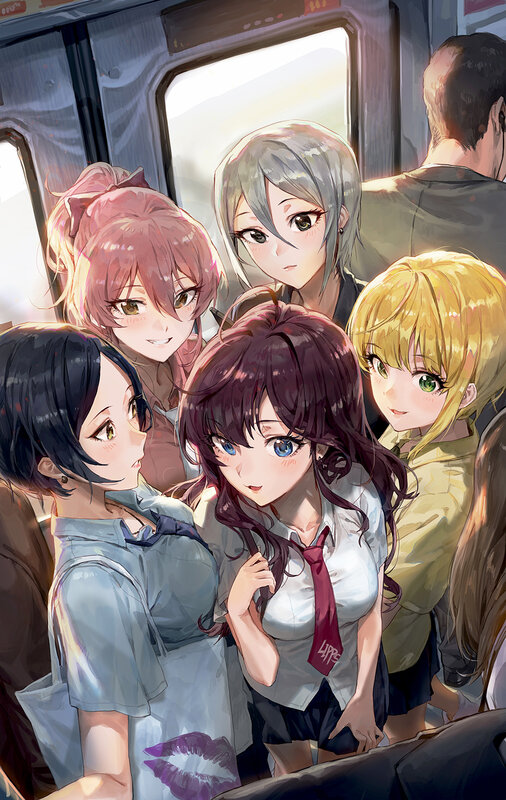 Five Girls on a Train