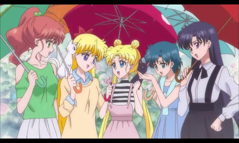 Five Girls with Cats