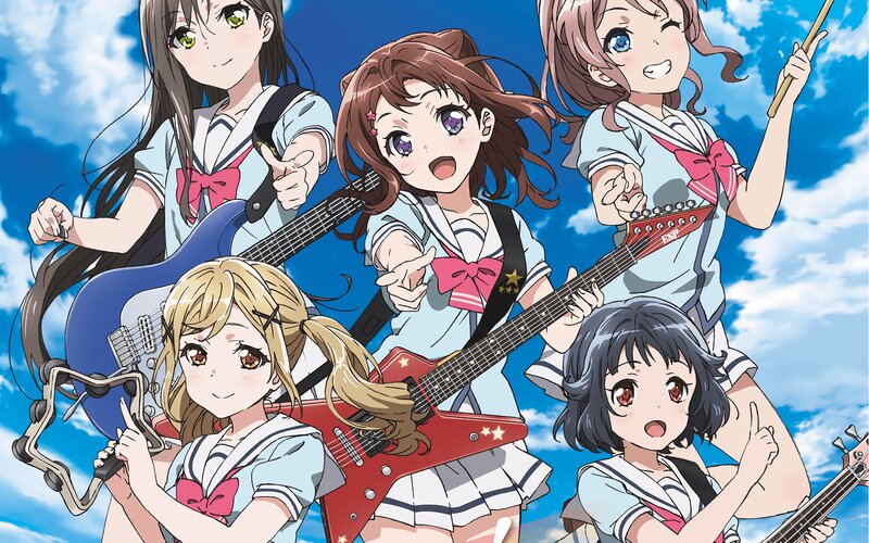 Five Girls with Instruments — Blue