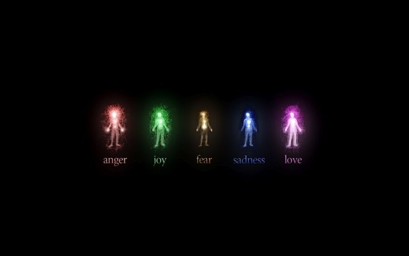 Five Glowing Figures