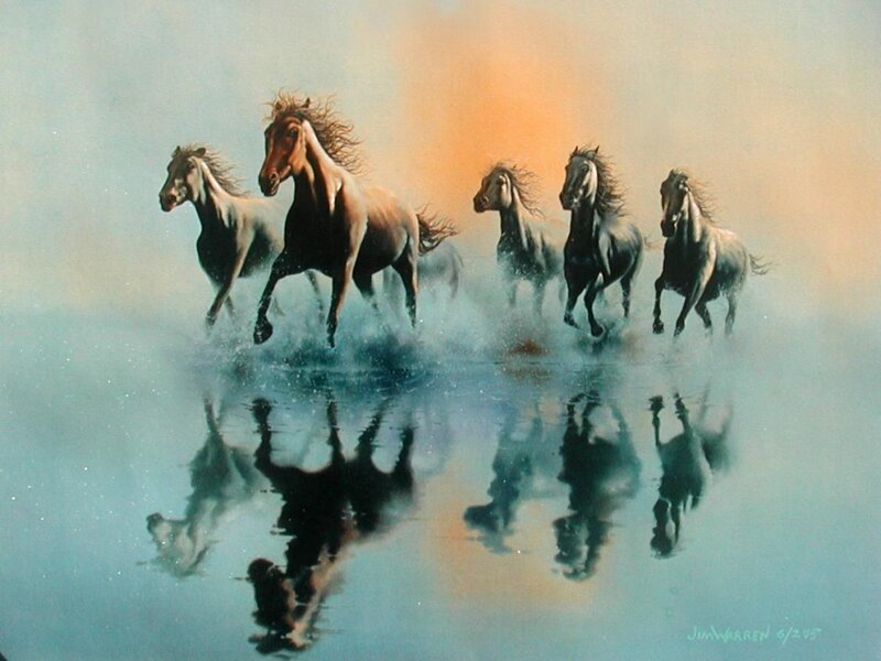 Five Horses Running