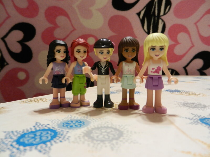 Five LEGO Minifigures