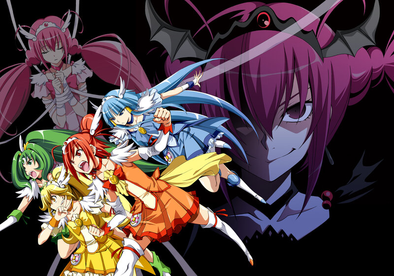 Five Magical Girls in Action