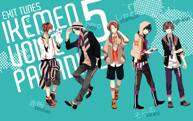Five Male Anime Characters — Teal