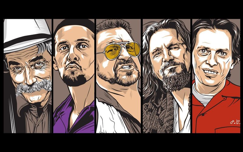 Five Male Characters — Brown, Dramatic