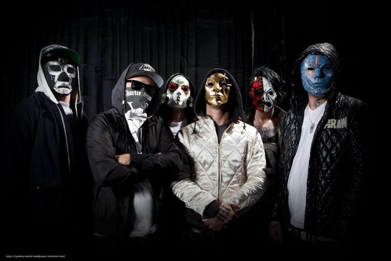 Five Masked People — Black