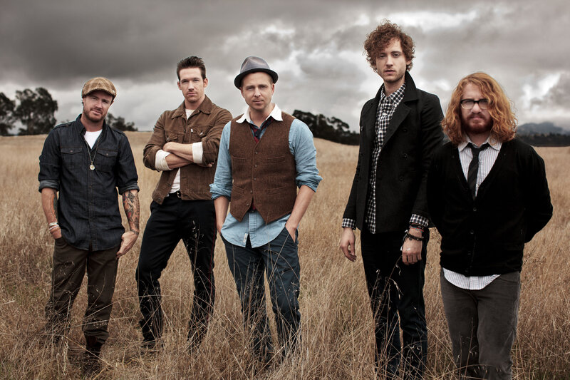 Five Men in a Field — Brown