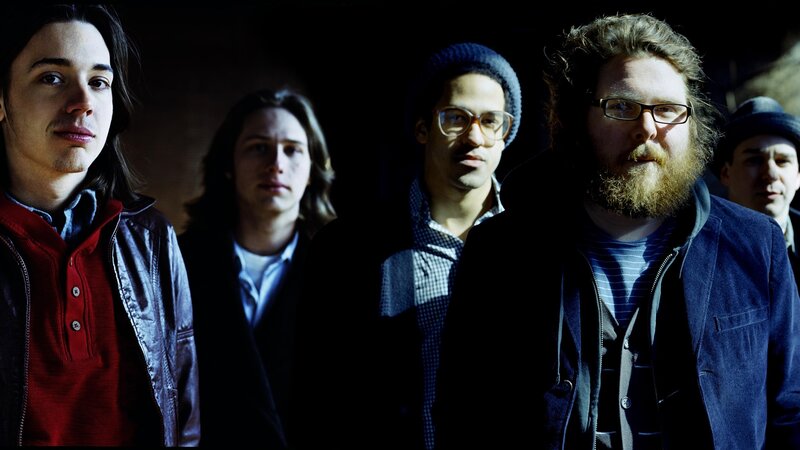 Five Men in a Group — Blue