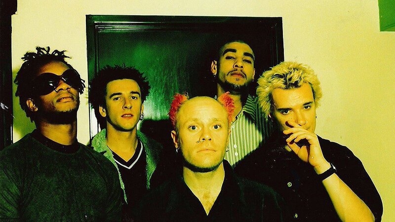 Five Men in a Group — Green