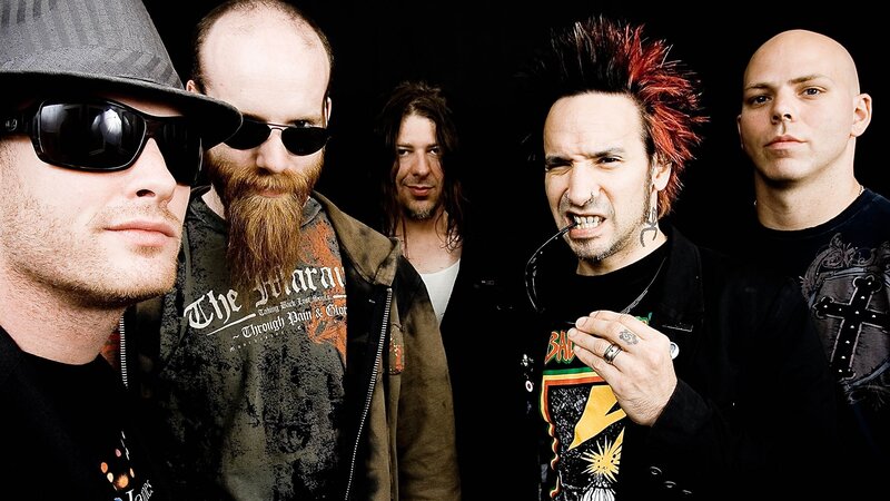Five Men in Band — Black, Intense