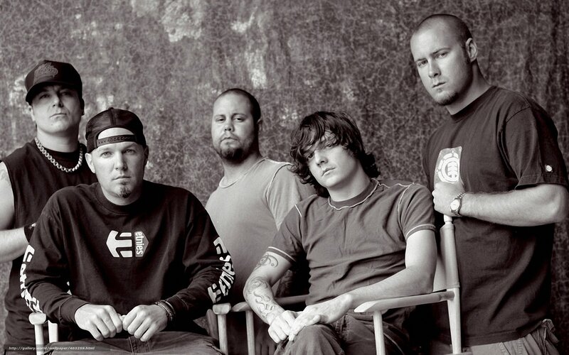 Five Men in Band — Black, Serious, Photograph, Band Members, Chairs