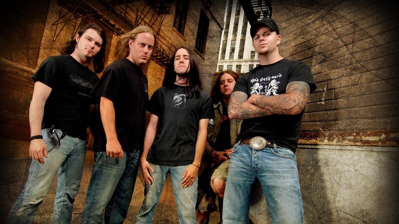 Five Men in Band — Black, Serious, Photograph, Band Members, T-shirts