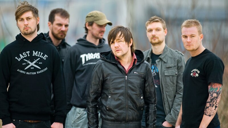 Five Men in Band — Black, Serious, Photograph, Hoodie, Jacket