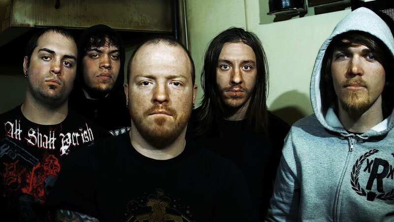 Five Men in Band — Black, Serious, Photograph, Hoodie