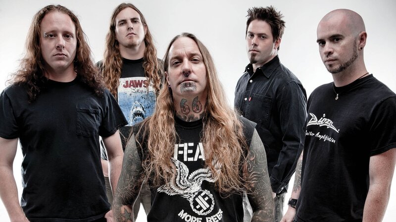Five Men in Band — Black, Serious, Photograph, Tattoos