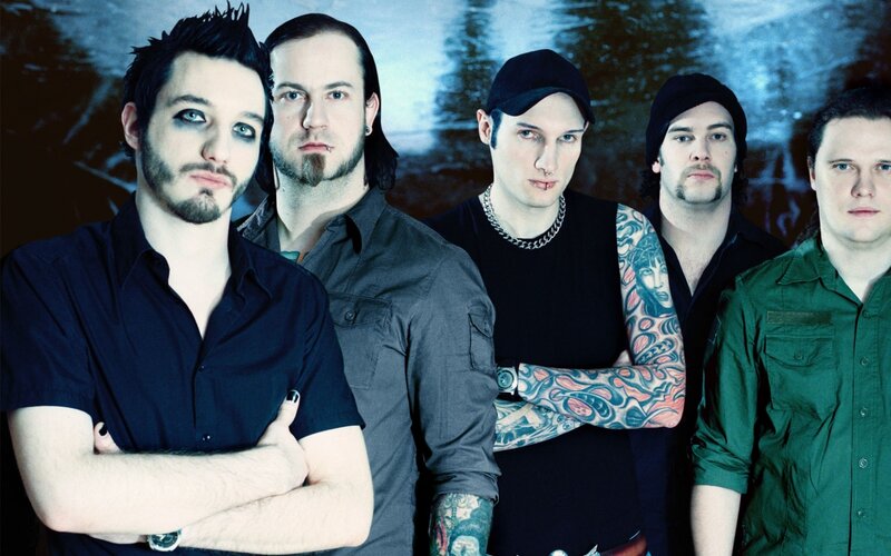 Five Men in Band — Black, Serious, Photograph