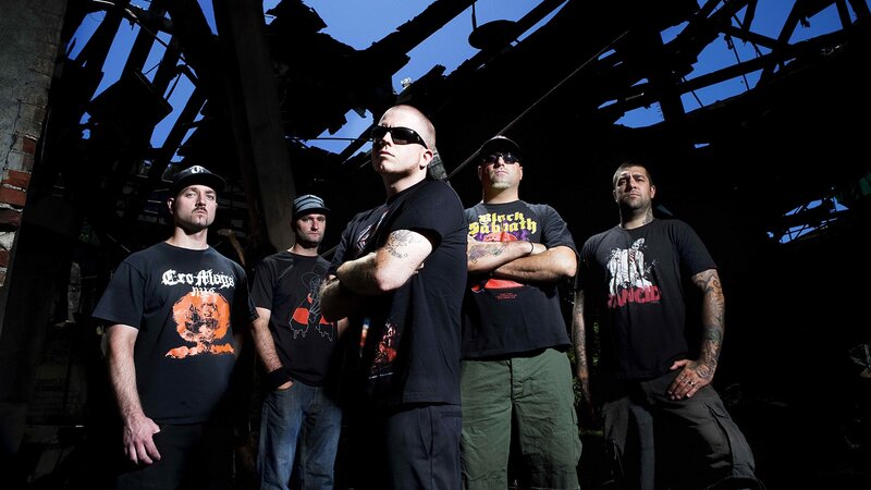 Five Men in Band Shirts