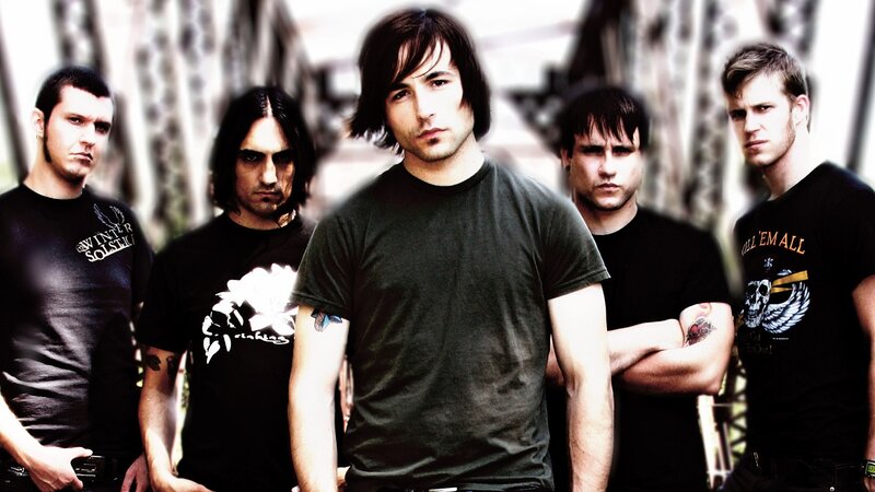 Five Men in Band T-shirts — Black