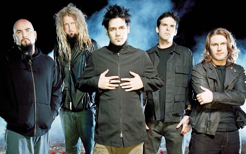 Five Men in Black Clothing — Dramatic, Photograph