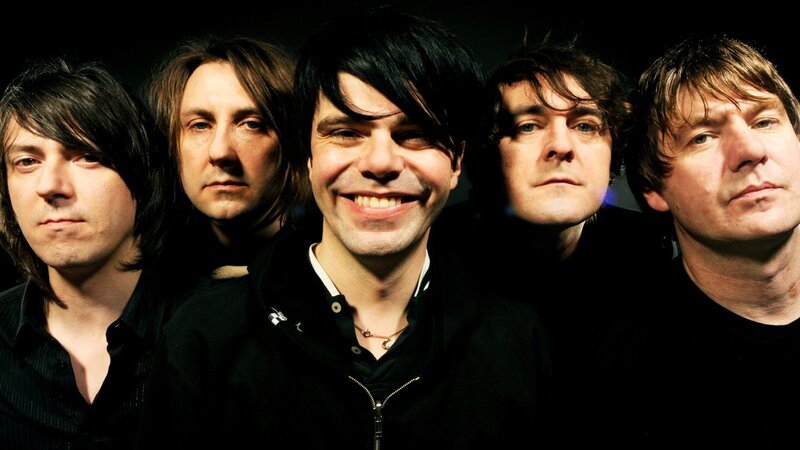 Five Men in Black Clothing — Serious, Photograph, Black Clothes, Smile