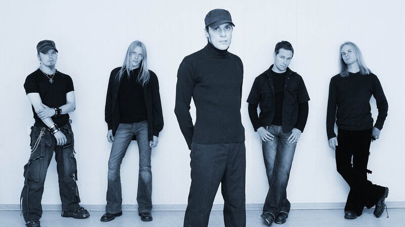 Five Men in Black Clothing — Serious, Photograph, Wall
